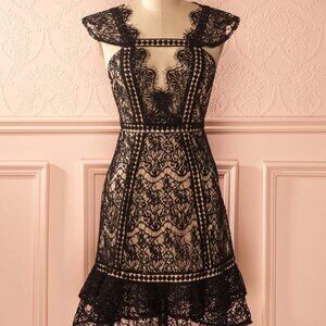 ✨ L’ATISTE by Amy | Black Lace Dress (M) | NWOT✨